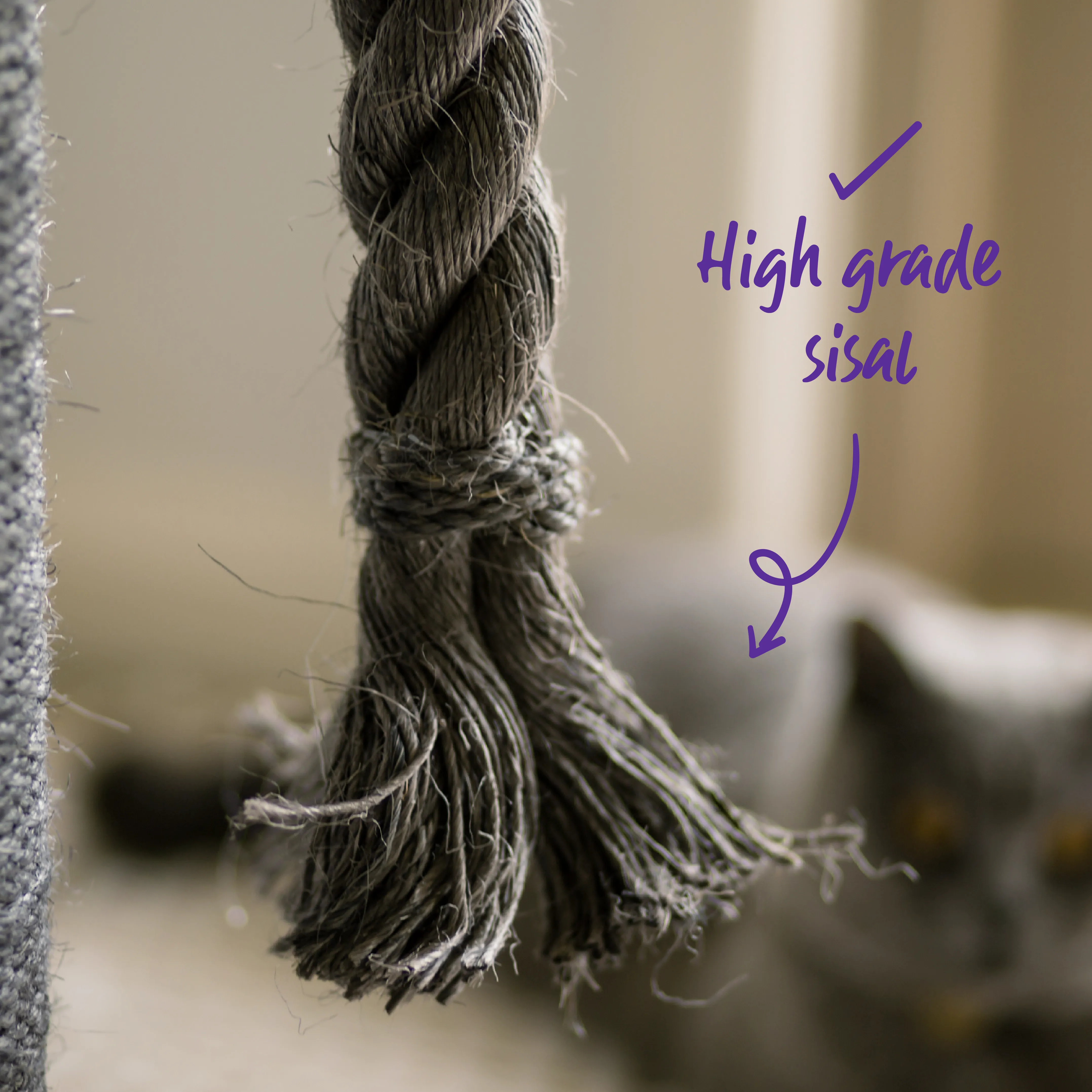 2 Chambers Cat Den - Charcoal