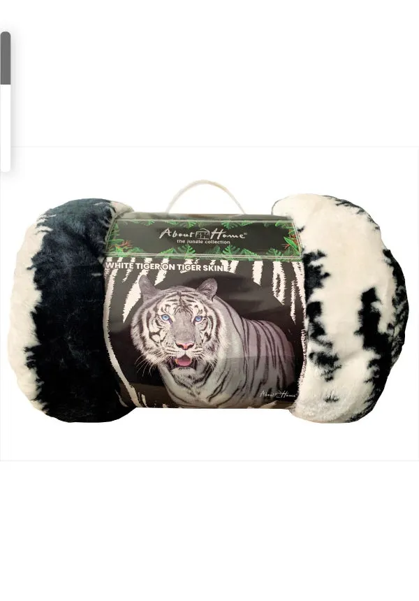 3D Animal Print Effected Mink Faux Fur Throw Fleece Blanket Soft Bed Sofa Couch Plush