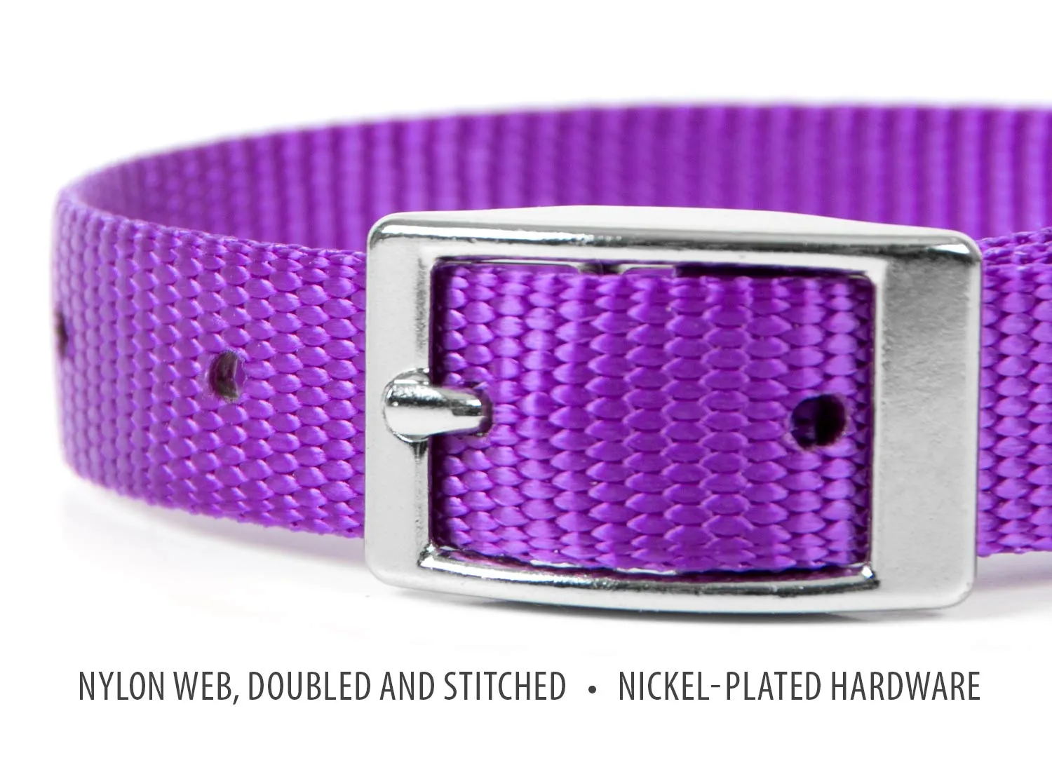 5/8"W Jeffers Nylon Dog Collar, 12"L