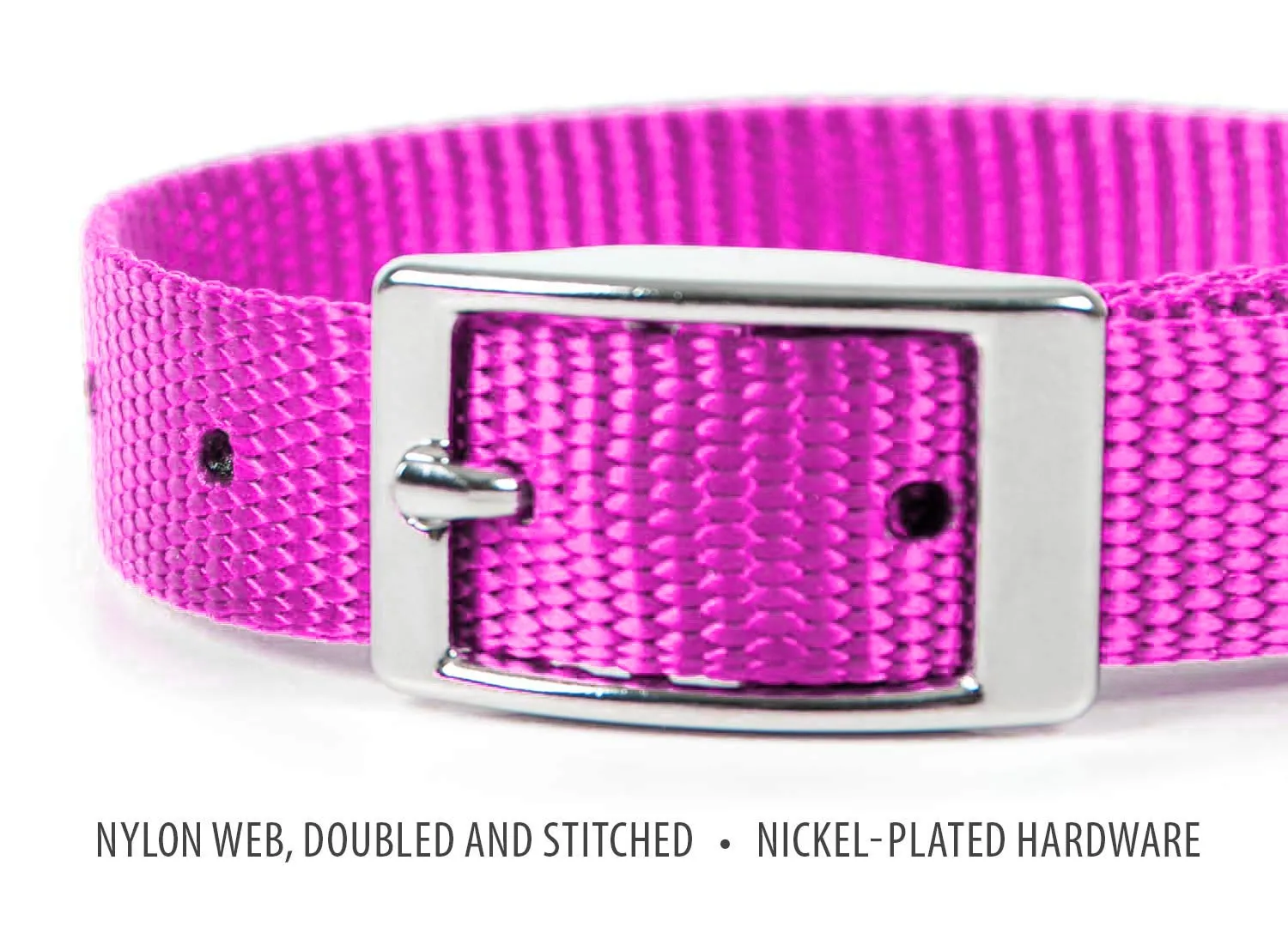 5/8"W Jeffers Nylon Dog Collar, 12"L