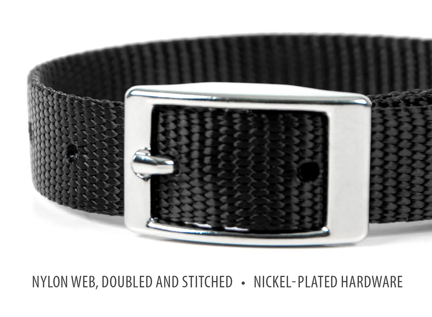 5/8"W Jeffers Nylon Dog Collar, 12"L