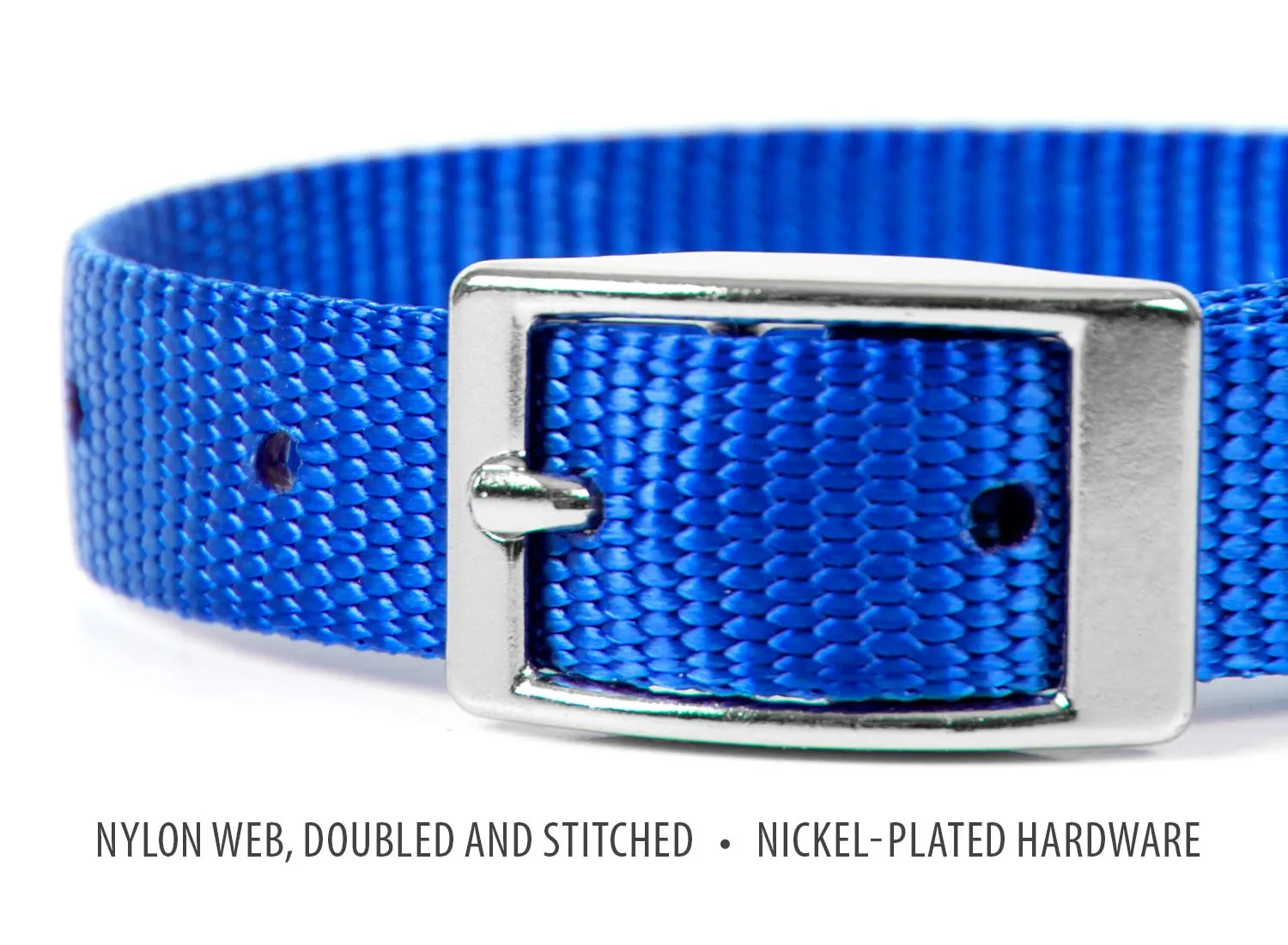 5/8"W Jeffers Nylon Dog Collar, 12"L