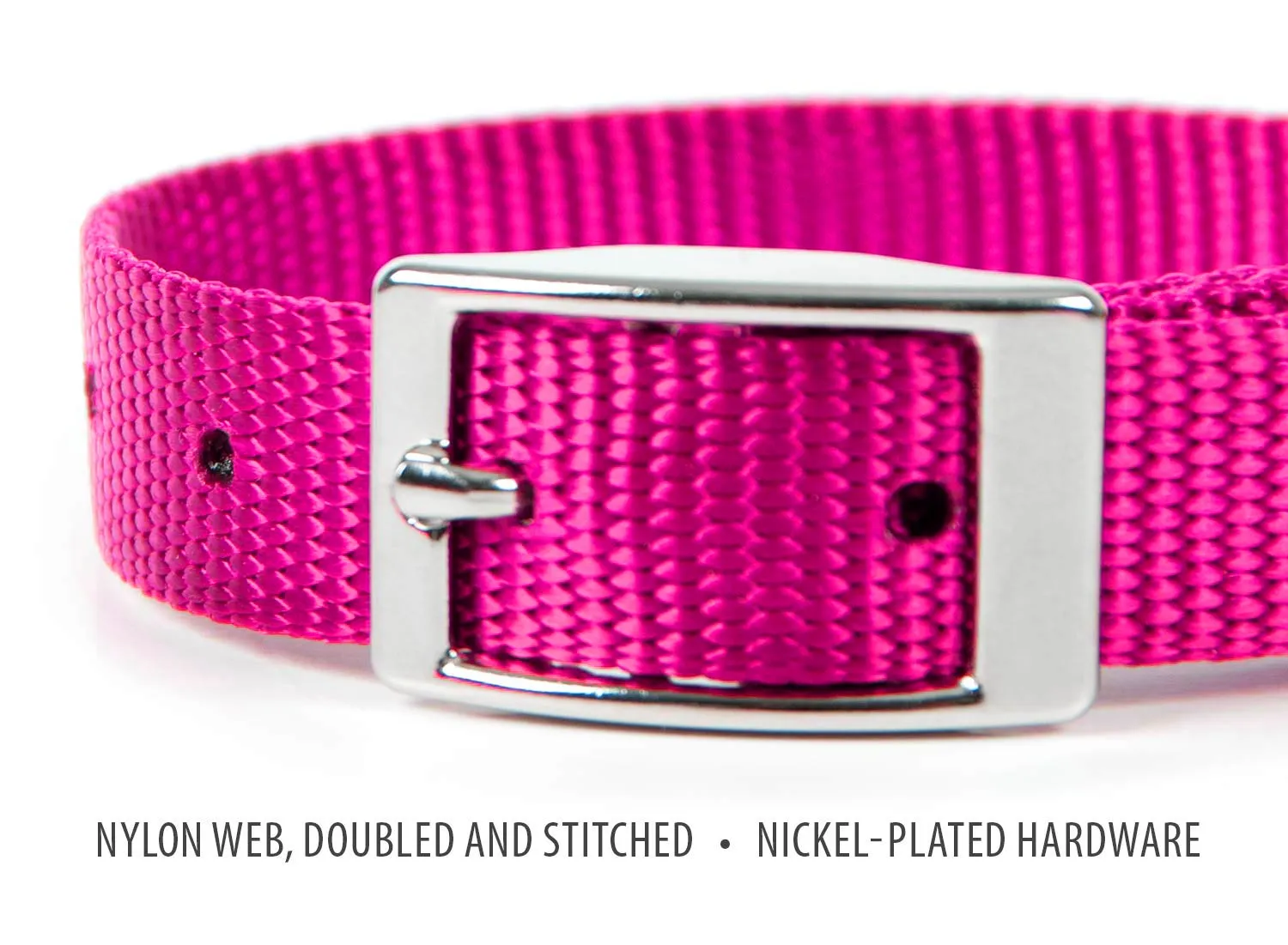 5/8"W Jeffers Nylon Dog Collar, 12"L