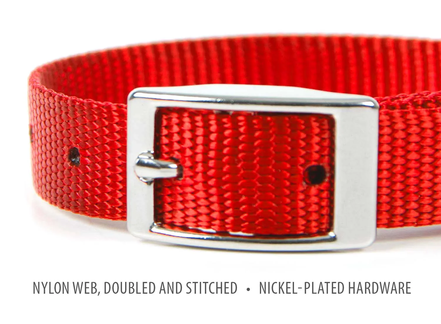 5/8"W Jeffers Nylon Dog Collar, 12"L