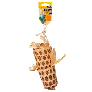 Avi One Bird Toy Bamboo Basket