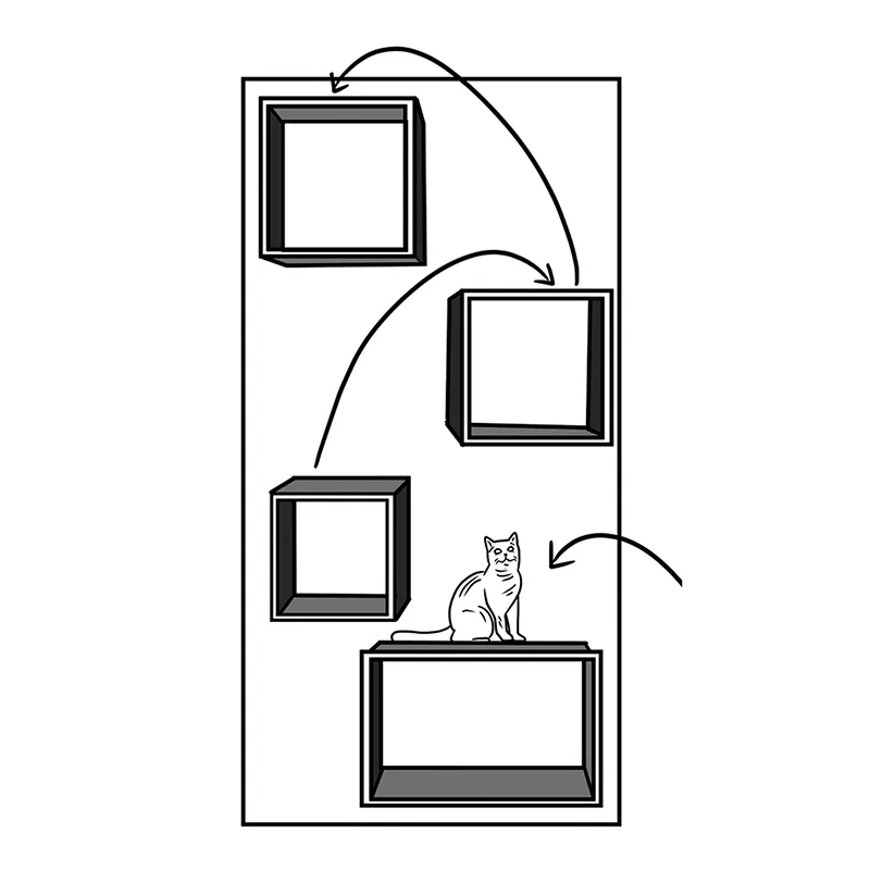 Cat Case™ Bookcase with Hidden Cat Tree / Cat Tower