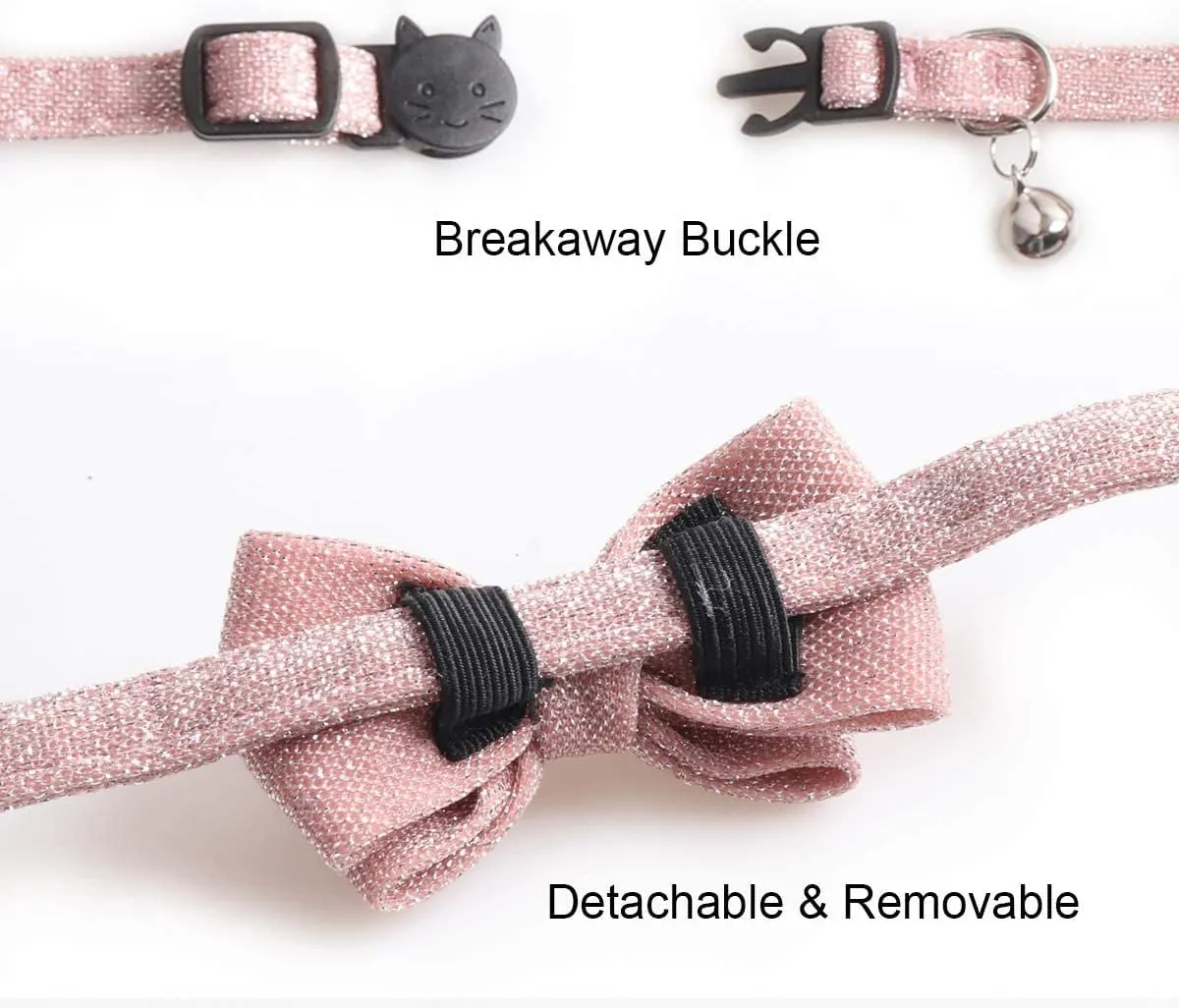 Cat Collar Breakaway with Bowtie Bell