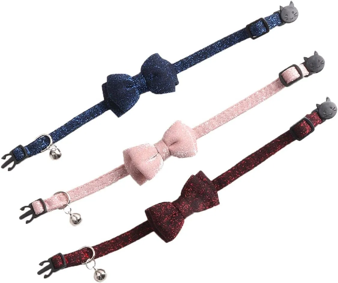 Cat Collar Breakaway with Bowtie Bell