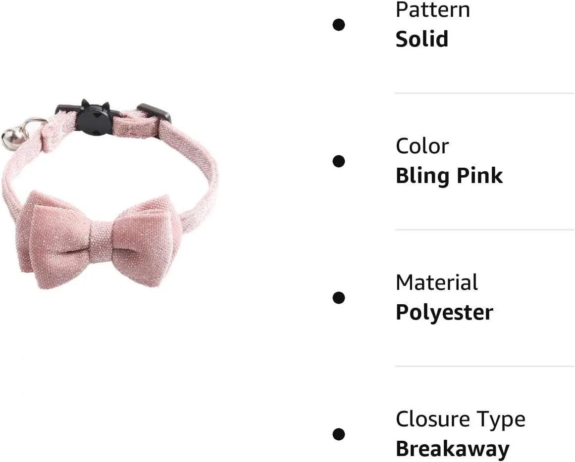 Cat Collar Breakaway with Bowtie Bell
