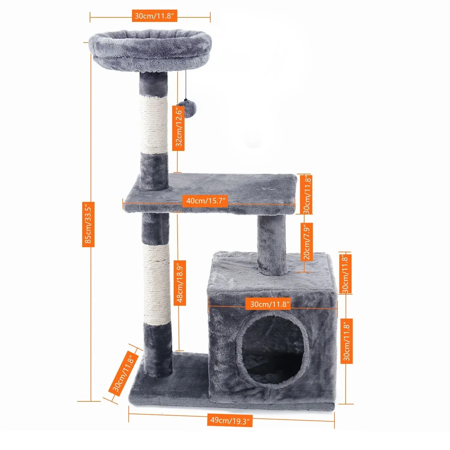 Cat Trees for Kittens Cat Furniture Towers with Scratching Posts Double Perches  House Kitty Cat Activity Trees Climb