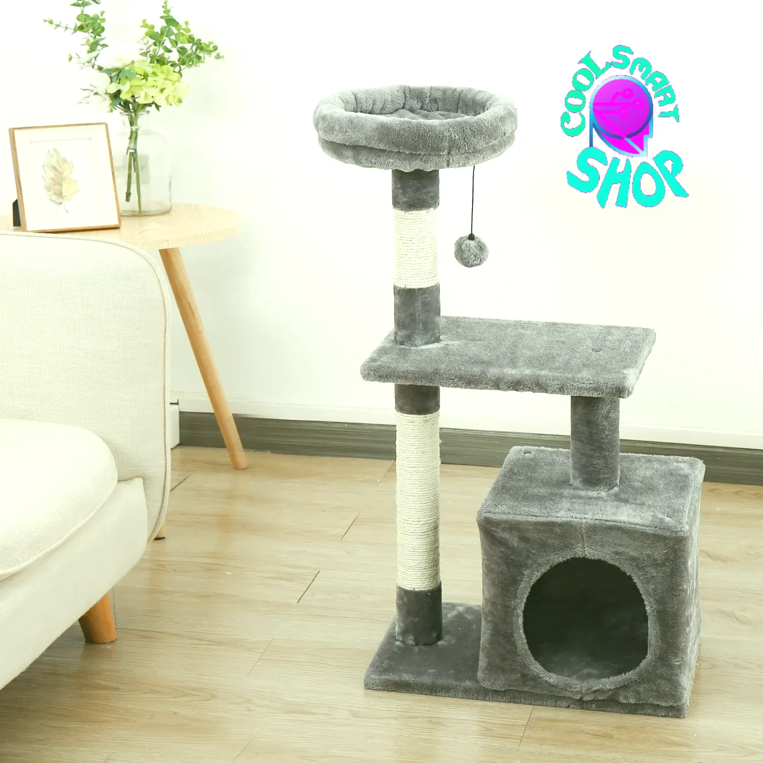 Cat Trees for Kittens Cat Furniture Towers with Scratching Posts Double Perches  House Kitty Cat Activity Trees Climb