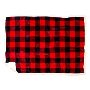 Dog Throw Lumberjack Plaid Plaid Sherpa