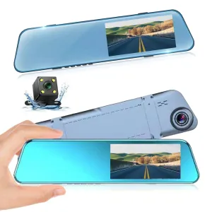 everyday Exclusive Deal, High-Definition Screen Driving Recorder, 1080P Night Vision with Loop Recording and Motion Detection, Perfect for Parking Monitoring | Plastic, Gray,