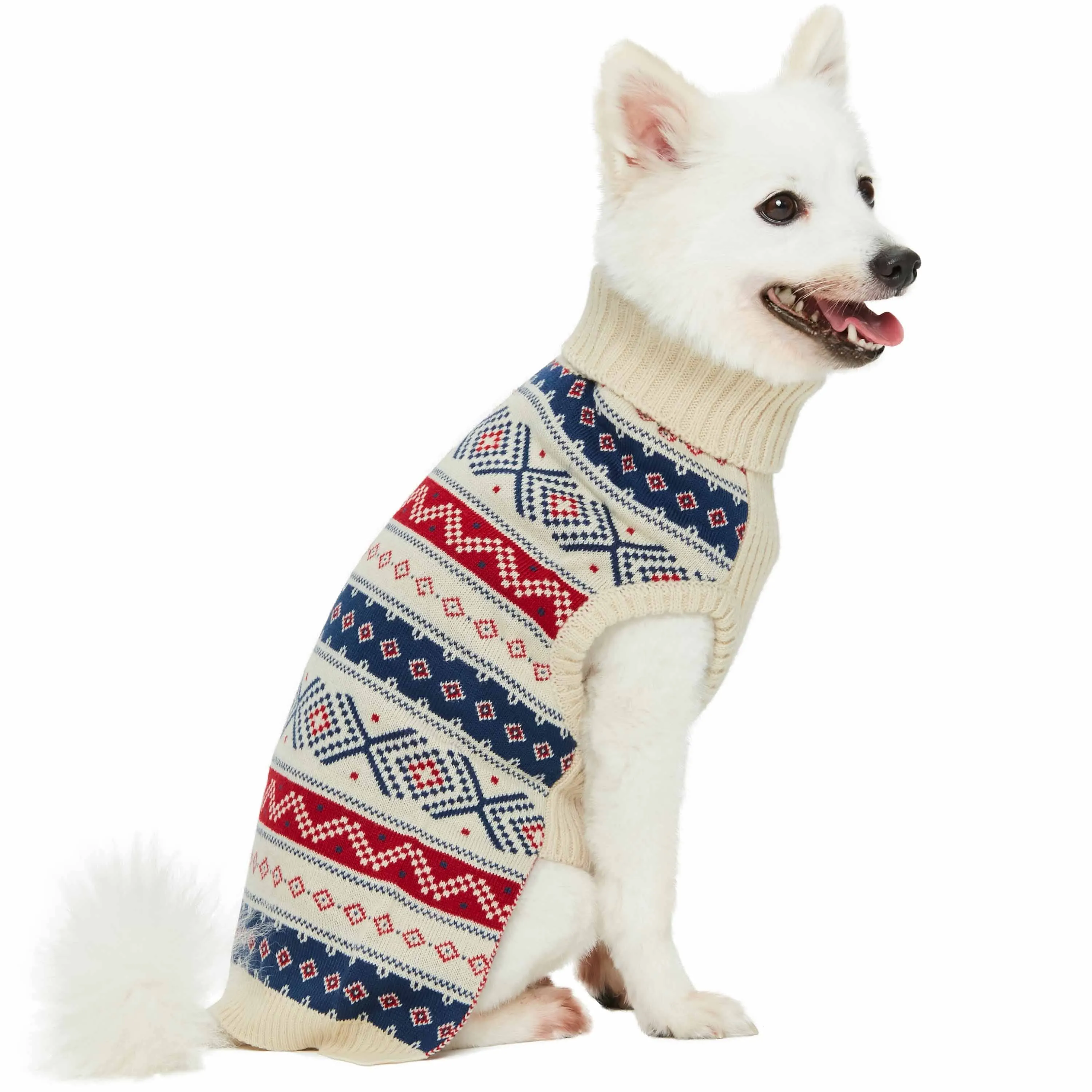 Fair Isle Family Matching Sweater in Cream