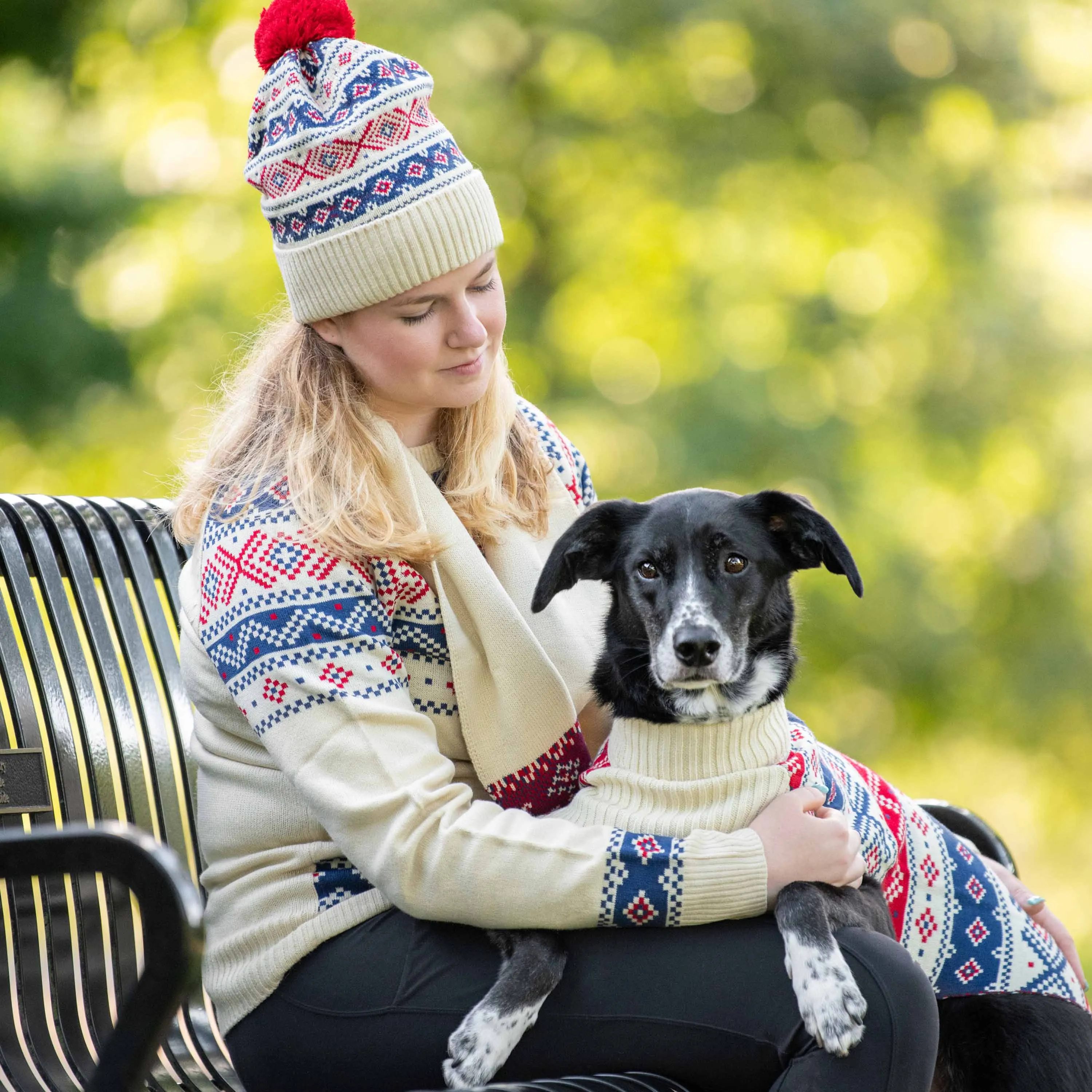 Fair Isle Family Matching Sweater in Cream
