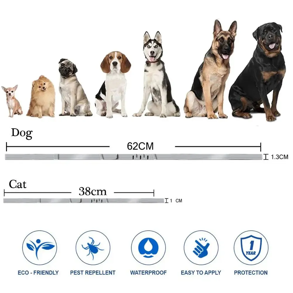 flea and tick collar dogs animals cat puppies kittens mosquito repellent ✈️ free.shipping