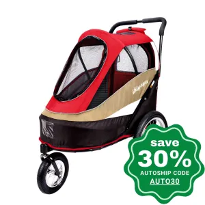Ibiyaya - Happy Bicycle Pet Trailer/Stroller - Red