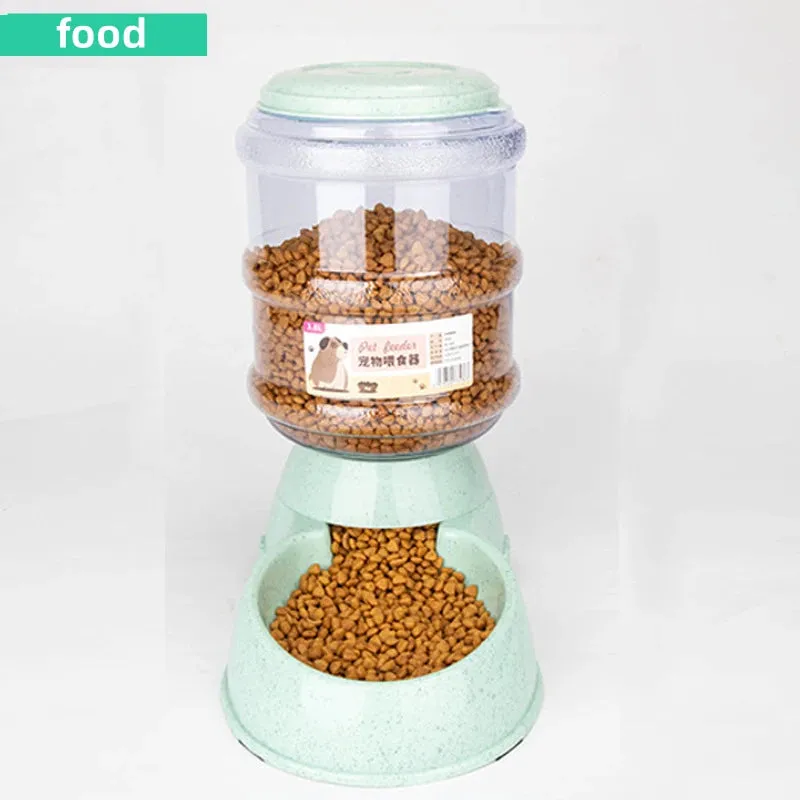 Large Capacity Pet Feeder and Water Dispenser – Automatic Food and Water Bowls for Cats and Small Dogs