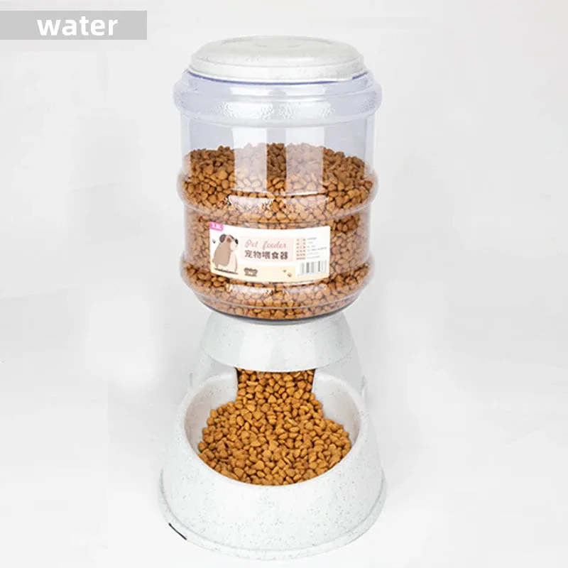 Large Capacity Pet Feeder and Water Dispenser – Automatic Food and Water Bowls for Cats and Small Dogs