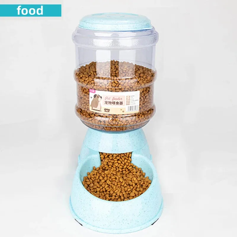 Large Capacity Pet Feeder and Water Dispenser – Automatic Food and Water Bowls for Cats and Small Dogs