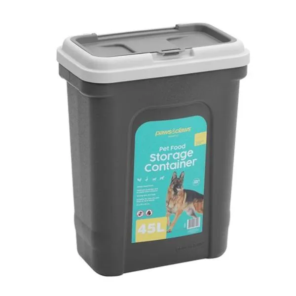 Pet Dry 45L Food Storer With Scoop - 43cm x 26cm x 57cm