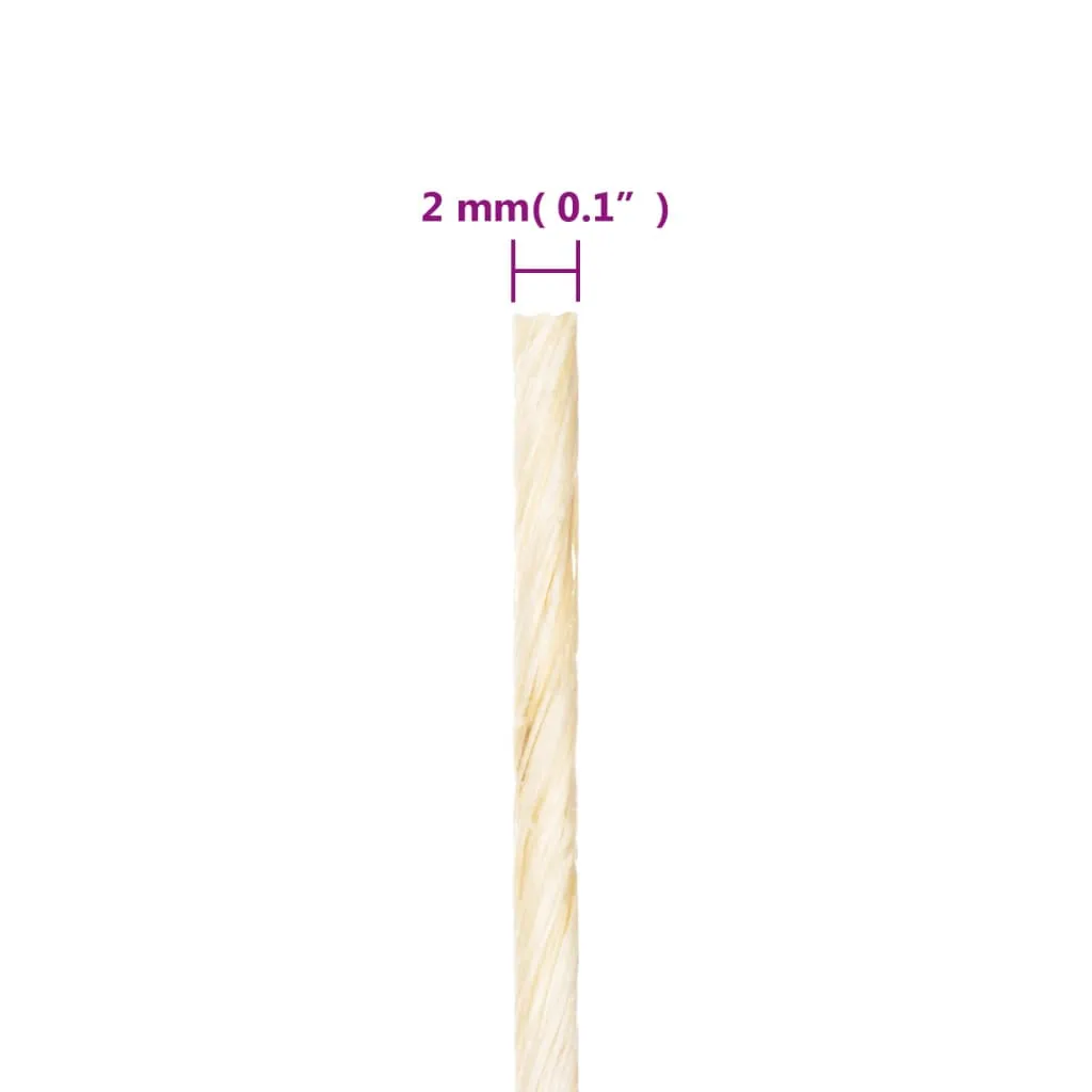 Rope 100% Sisal 2 mm 300 m