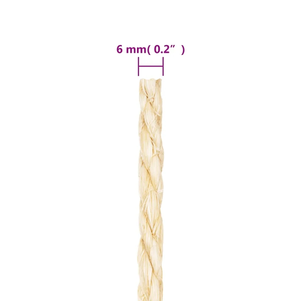 Rope 100% Sisal 6 mm 50 m