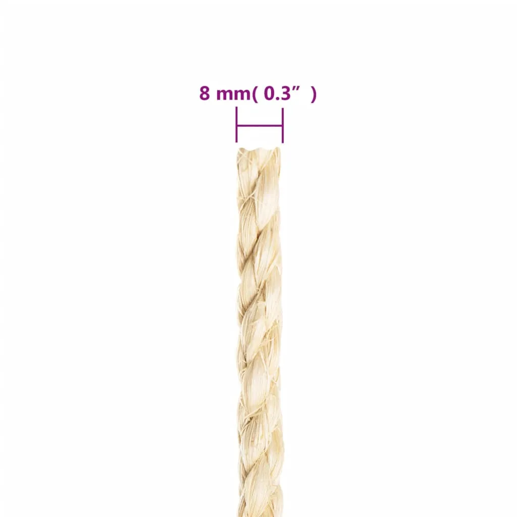 Rope 100% Sisal 8 mm 50 m
