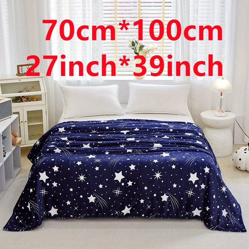 Soft and Warm Meteor Pattern Bed Blanket for All Seasons