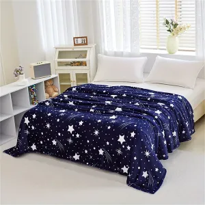 Soft and Warm Meteor Pattern Bed Blanket for All Seasons