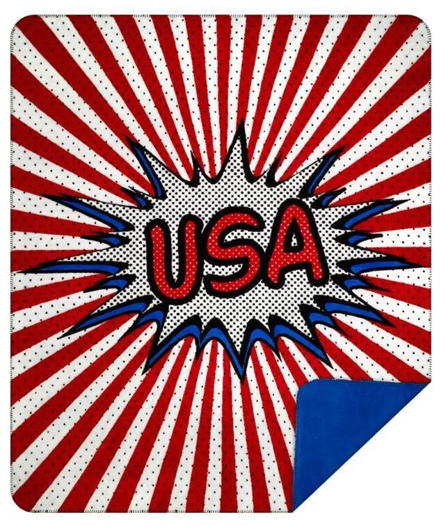 USA! Denali Microplush™ Throw Blanket