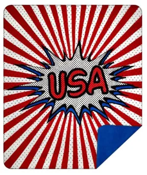 USA! Denali Microplush™ Throw Blanket