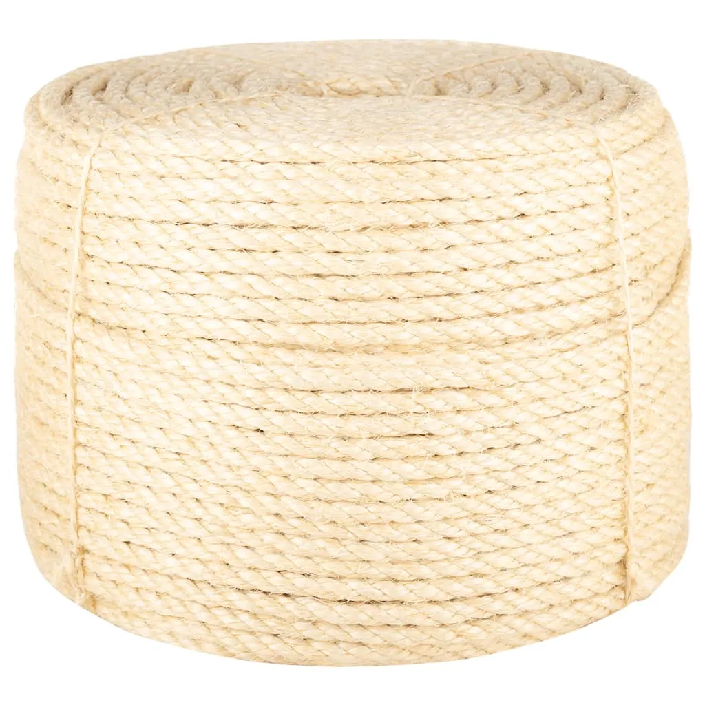 vidaXL Rope 100% Sisal 10 mm 25 m
