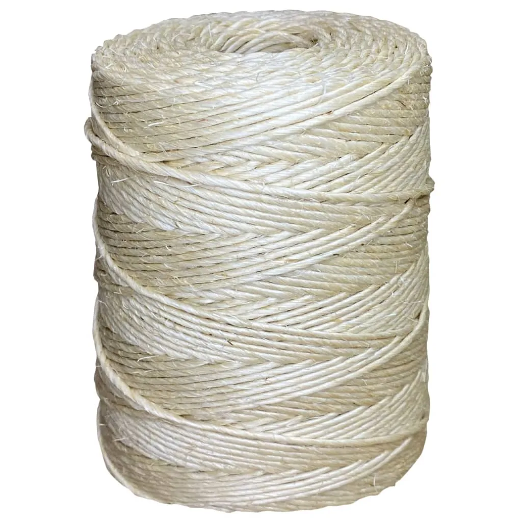 vidaXL Rope 100% Sisal 2 mm 300 m