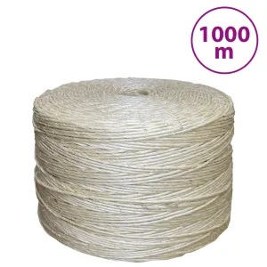 vidaXL Rope 100% Sisal 3 mm 1000 m