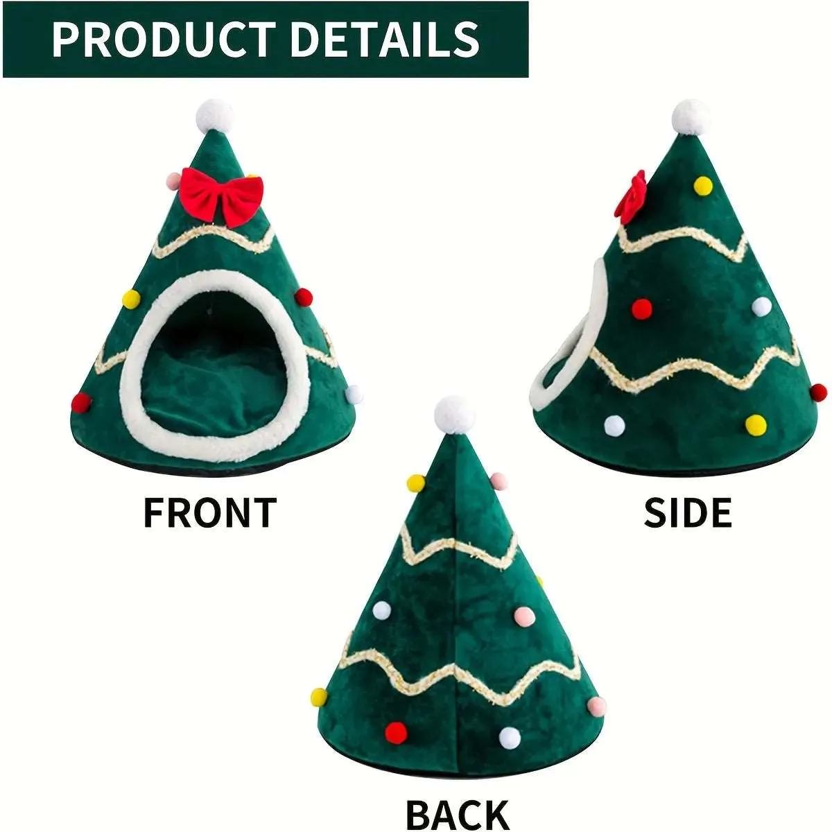 Winter Christmas Pet House – Warm Beds and Cushions for Cats and Dogs